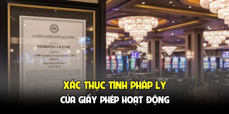 Xác thực tính pháp lý của giấy phép hoạt động